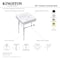 Kingston Brass 20Inch Console Sink with Brass Legs, WhiteMatte Black KVPB2018W10 - alternate 2